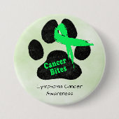 Hondenlymfoom Button van kankerbewustzijn (Voorkant)