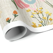 Hondenmoeder Bloemen Cadeaupapier (Rol Hoek)