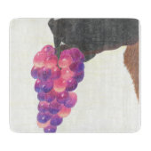 Hondenneus en druif snijplank (Voorkant)