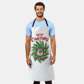 Hondenneus Kerstkrans Schort (Gedragen)