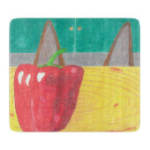 Hondenoren en peper snijplank (Voorkant)