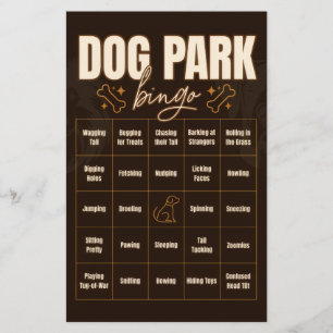 Hondenpark Bingo Interactief Spel Flyer