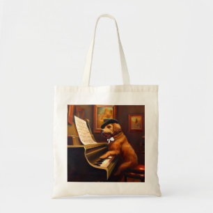 Hondenpianist Tote Bag