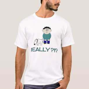 Hondenplassen op Cartoon Guy Funny Shirt