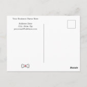 Hondenpoot Aangepaste Dank je wel  Briefkaart (Achterkant)