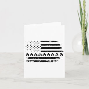 Hondenpoot Amerikaanse vlag Hondenliefhebber 4 jul Kaart