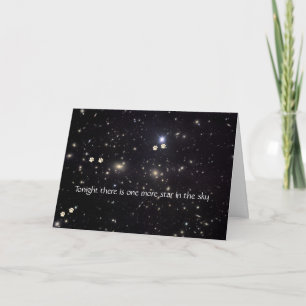 Hondenpootafdrukken en sterren Sympathy Card Kaart