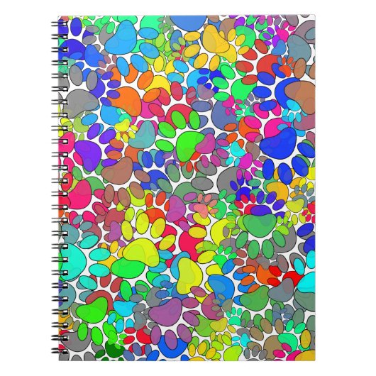 Hondenpootafdrukken Overal Notitieboek (Voorkant)