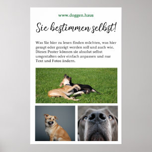Hondenposter om zelf te ontwerpen poster