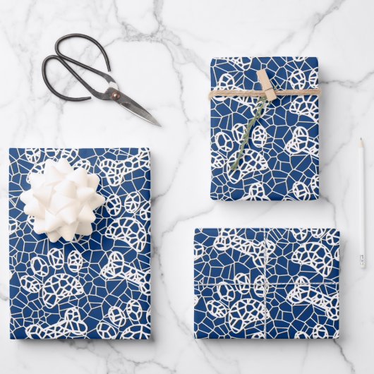 Hondenpoten en Botten Faux Lace Art Print Inpakpapier Vel (Voorkant)