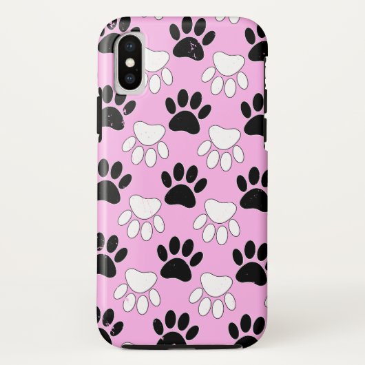 Hondenpoten op roze achtergrond Case-Mate iPhone case (Achterkant)