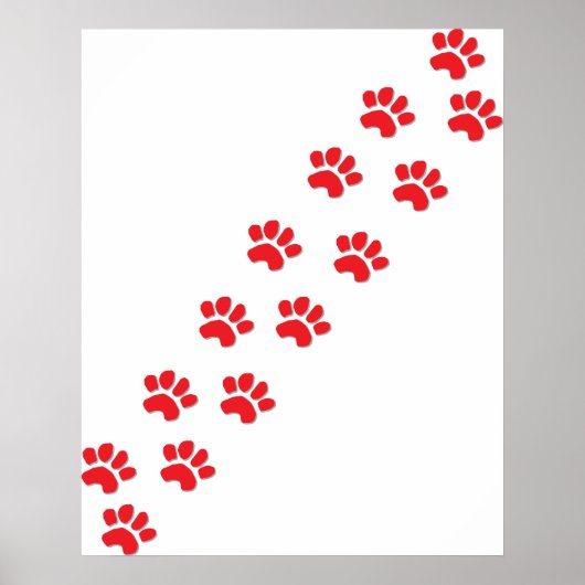 Hondenpoten Poster (Voorkant)