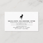 Hondenpoten Visitekaartje (Achterkant)