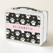 Hondenpoten, witte poten, gouden harten, Jouw naam (Achterkant)