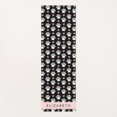 Hondenpoten, witte poten, roze harten, Jouw naam Yogamat (Voorkant)