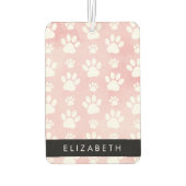 Hondenpoten, witte poten, roze Waterverven, Jouw n Luchtverfrisser (Achterkant)