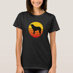 Hondenras Aidi Dog Silhouette Retro Premiu T-shirt