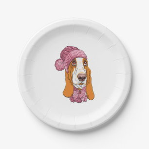 hondenras Basset Hound in gebreid pet Papieren Bordje