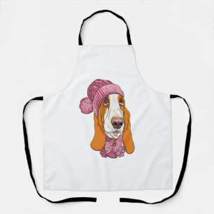 hondenras Basset Hound in gebreid pet Schort