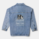 Hondenras Boston Terrier 136 Denim Jacket (Achterkant)