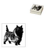Hondenras Cairn Terrier Rubberstempel (Gestempeld)