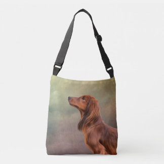 Hondenras-dachshund tekenen crossbody tas