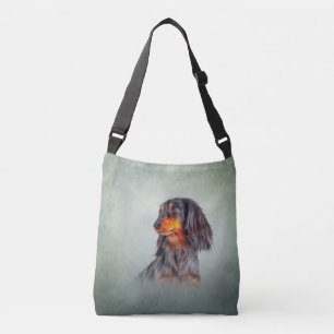 Hondenras-dachshund tekenen crossbody tas