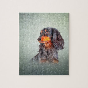 Hondenras-dachshund tekenen legpuzzel