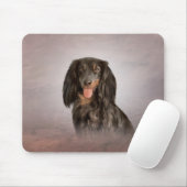 Hondenras-dachshund tekenen muismat (Met muis)