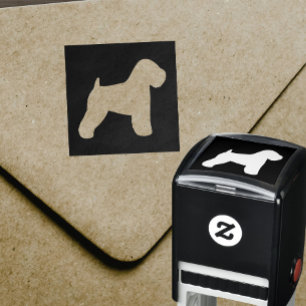Hondenras met zachte beklede wieltjes Silhouette Zelfinktende Stempel