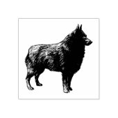 Hondenras Schipperke Rubberstempel (Afrduk)