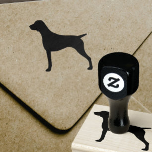 Hondenras Silhouette (Shorthaired Pointer) Rubberstempel