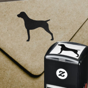 Hondenras Silhouette (Shorthaired Pointer) Zelfinktende Stempel