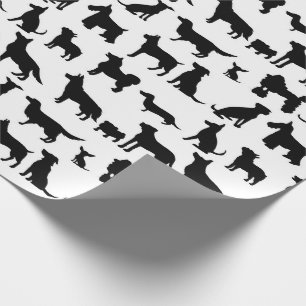 Hondenras Silhouette Wrapping Paper Cadeaupapier