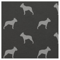 Hondenras silhouetten van de Boston Terrier