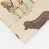  Hondenras Tekeningen gepatenteerd Fleece Deken (Hoek)