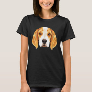 Hondenras van beagle met kattenstaart Dier voor ki T-shirt