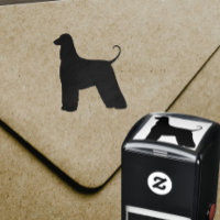 Hondenras van de Afghaanse hond Silhouette