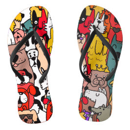 Hondenrassen Helderkleurpatroon Teenslippers