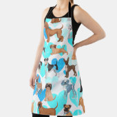 Hondenrassen Pattern All-Over Print Schort (Insitu)