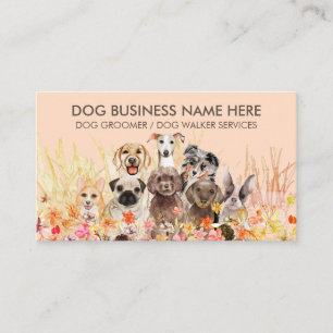 Hondenrassen Puppy Pet Sitter Visitekaartje