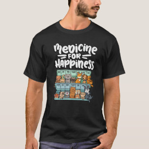hondenrassen voor de pillen van gelukkige dieren t-shirt