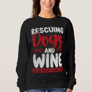 Hondenredding en Drink wijnreddingshond Trui