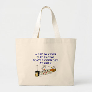 hondenrennen grote tote bag