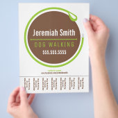 Hondenriem Loopriem Groen Scheurvel Flyer (Hand)