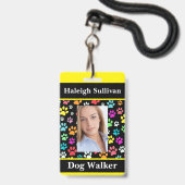 Hondenriem Pasje Badge (Voorzijde met lanyard)