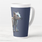 hondenrobot latte mok (Rechterhoek)
