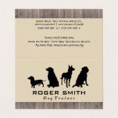 Hondenroedel | Hondentraining Visitekaartjes (Buitenkant ongevouwen)