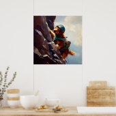 Hondenrots klimmen poster (Keuken)