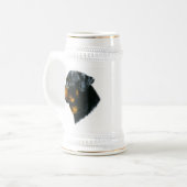 hondenrottweiler bierpul (Voorkant links)